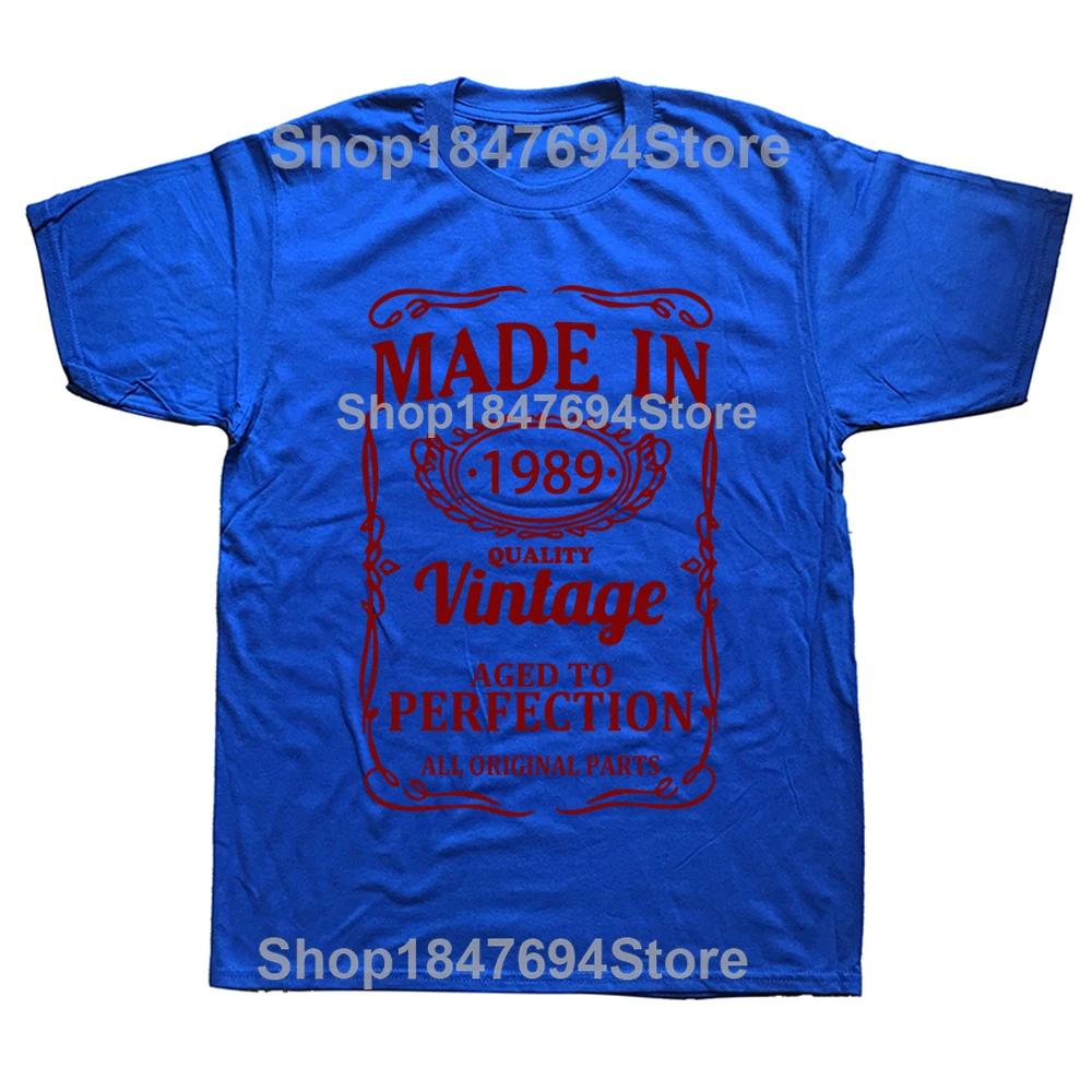Made In 1989 All Original Part T Shirt Funny Men Short Sleeves Vintage Classic Birthday Gift Cotton Comfortable Party Tshirt