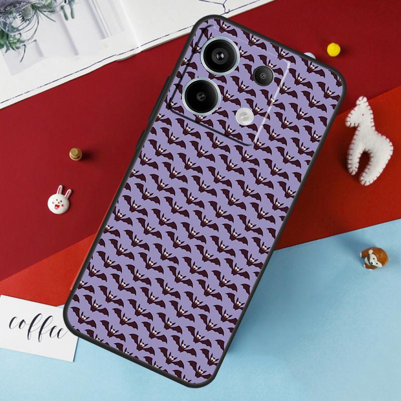 Halloween Vampire Bats Case For Xiaomi Redmi Note 13 Pro 14 12 11 10 15 Pro Plus Redmi 10C 12C 13C 14C 15C 15 Cover