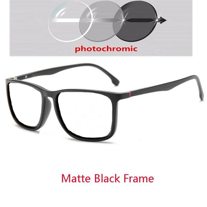 Sportliche TR90 Quadratische Polarisierte Sonnenbrille Herren Federbügel Blendschutz Minusgläser Korrektionsbrille Dioptrien 0 -0.5 -0.75 Bis -6.0