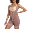 Postpartum Shapewear for Women Tummy Control Body Shaper Lace Leg Openings Non-Slip Silicone Lining Bodysuit Adjustable Waist Shaper