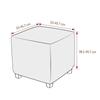 Elastic Jacquard Ottoman Cover Velvet Footrest Slipcover New Footstool Case  Home Decor
