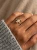 925 Silver Simple Ripple Marquise Zircon Ring For Women Engagement Anniversary Wedding Party High Quality Fine Jewelry