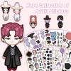 8pcs KPop Demon Hunters Cartoon DIY Stickers Bulk Anime Doodle Decals for Luggage Water Bottles