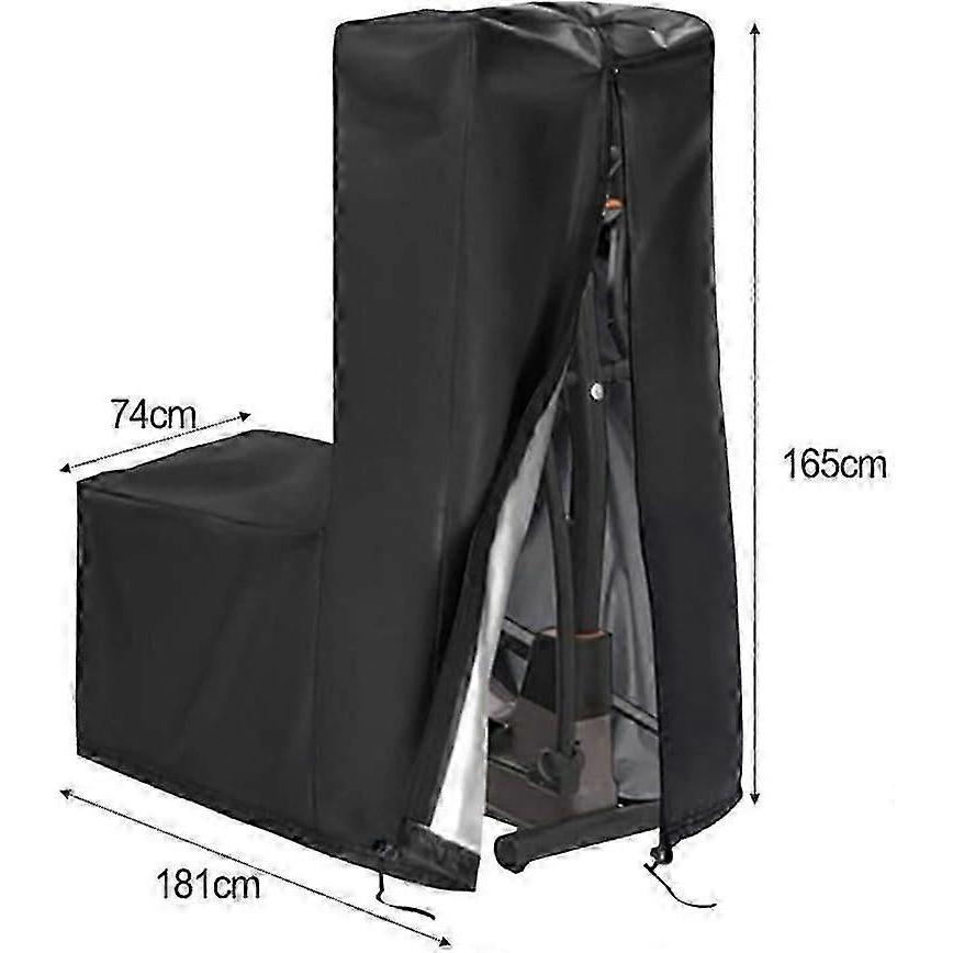 420D Oxford cover for elliptical machines, weatherproof and dustproof protection (181 x 74 x 165 cm) 18174165cm
