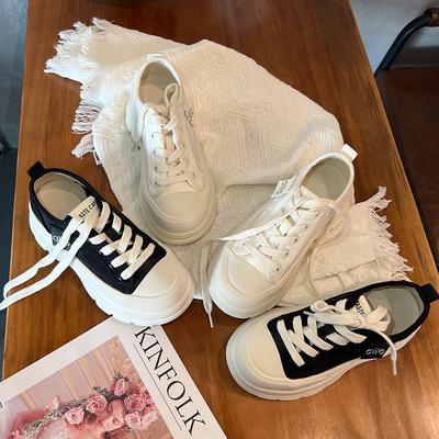 Foam Bottom Thick-soled Muffin Shoes Summer Breathable Mesh White Shoes New Casual Heightening Shoes Versatile Women's Shoes