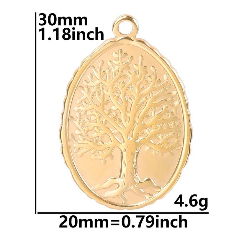 

5pcs Tulip Rose Flower Plant Charm Gold Color Stainless Steel Pendants For Jewelry Making Bulk Ginkgo Breloque Acier Inoxydable