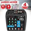 Professional Audio Mixer 4 Channel bluetooth Sound Mixing Console for Home KTV with USB Sound Effects