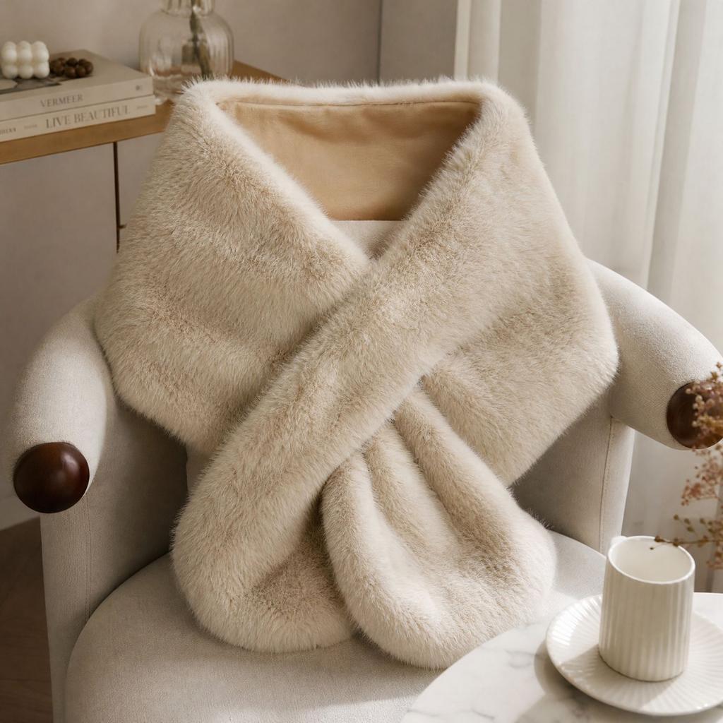 Women's Warm Shawl Cape Scarf Wrap Cozy Winter Layering Outerwear Accessory
