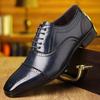 British Gentleman Designer New Men's Lace Up Brogues Oxford Shoes Male Luxury Formal Wedding Prom Dress Homecoming Footwear