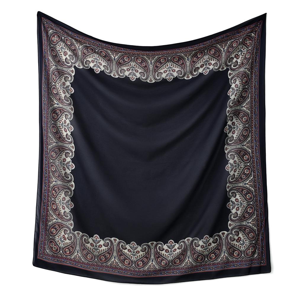 New 110cm Cashew Print Square Hijab Scarf Muslim Women's Breathable Summer Head Cover Fashion Shawl Scarves