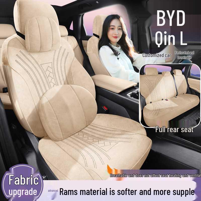 25 Custom-Fit Seat Covers for BYD Qin L DMi/EV - Smart Driving Edition, Four Seasons, Half-Cover