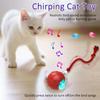 Interactive Cat Toys for Indoor Cats Fast Rolling On Carpet, Chirping & Motion Activate Cat Toys