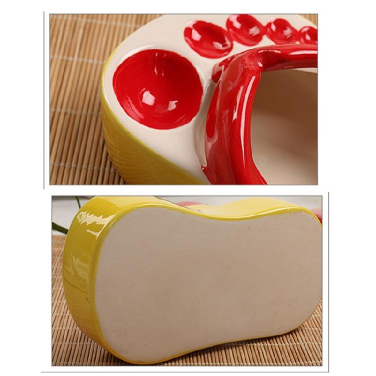 Mini Dessert Plate 5 Compartments Ashtray Flip-Flops Dishes Plates for Fries