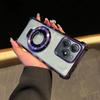 Luxury Plating CD Ring Stand Shockproof Case For MOTO G86 Power G56 15/45/05/84/54/64/34/24/04/14 Transparent Silicone Cover