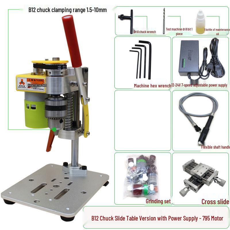 Micro Mini Bench Drill: DIY Precision Electric Tool for Watch, Phone Repair, and Household Projects