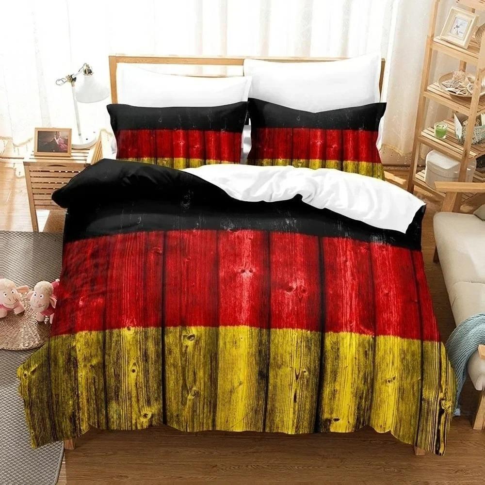 Stampa 3D Bandiera tedesca Set Biancheria da Letto Singolo Piazza e Mezza Matrimoniale Queen King Size Set Letto Adulto Bambino Camera da Letto Set Copripiumino