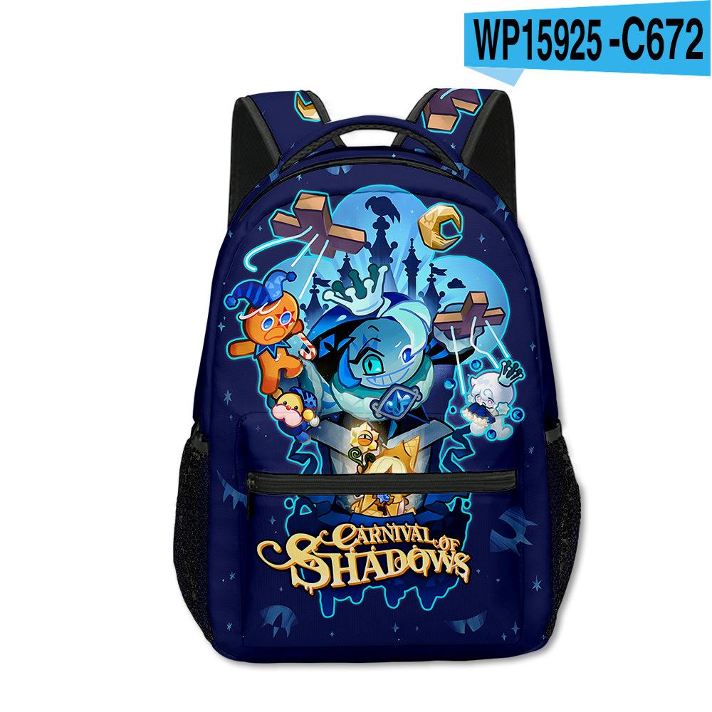 Luxury Popular Funny Shadow Milk Plush Student Bookbag Notebook Backpacks 3D Print Oxford Waterproof Boys/Girls Travel Backpacks