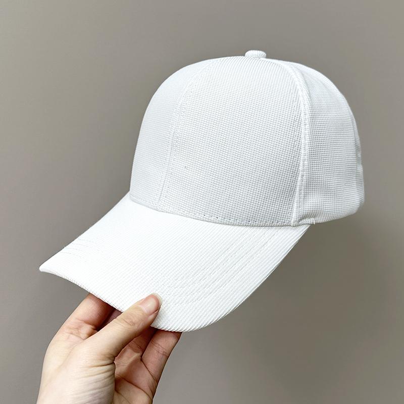 

Baseball Cap Women Men Unisex Hat Summer Sunshade Big Wide Quick Drying Sport Cap Running New M белый
