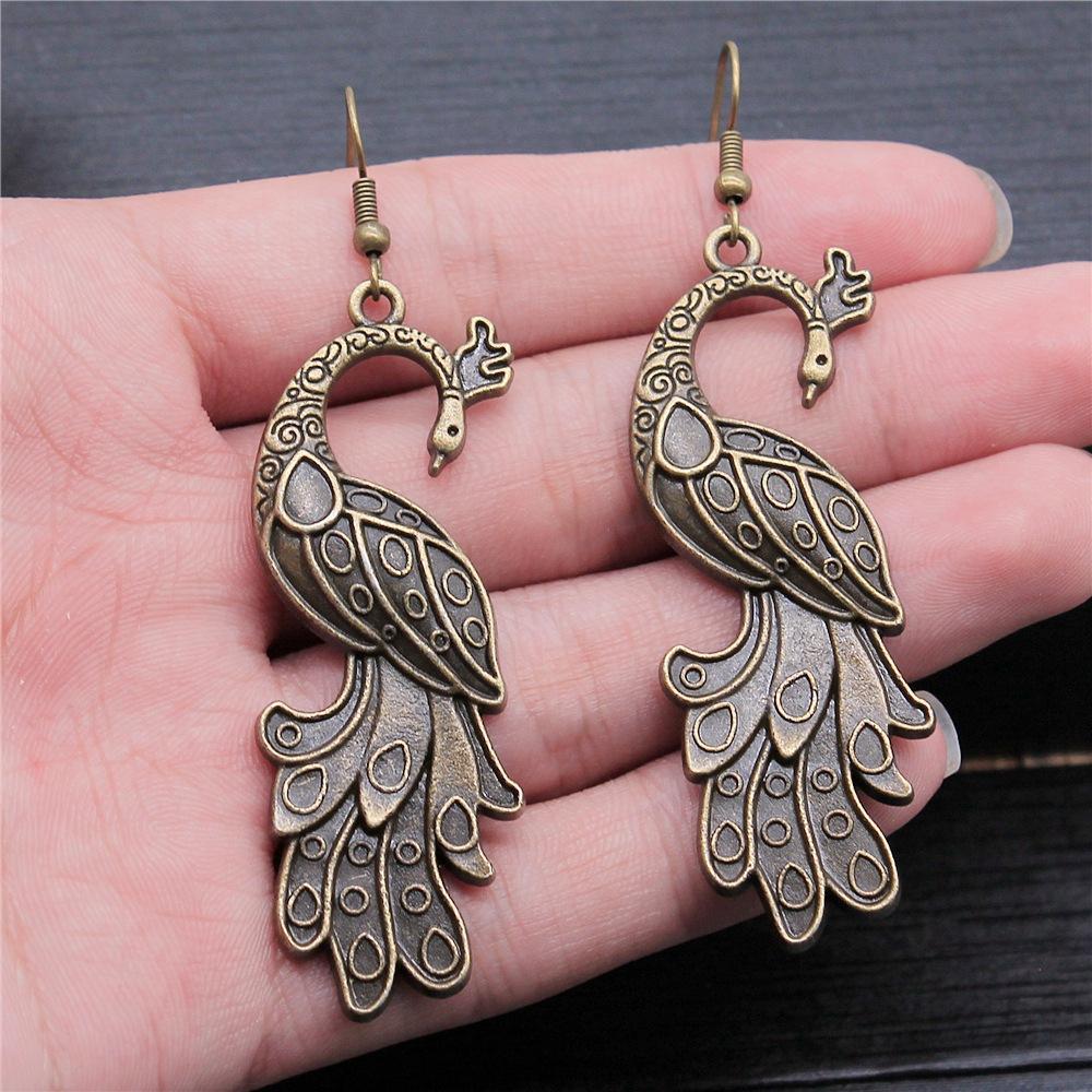 53 Styles Bird Earrings For Women Vintage Owl Dove Peacock Phoenix Swallow Feather Hummingbird Flamingo Parrot Earrings