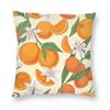 Italian Oranges Amalfi Coast Square Pillowcase Polyester Linen Velvet Creative Zip Decorative Pillow Case Sofa Cushion Cover