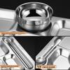 Jinglingxin 304 Stainless Steel Divided Lunch Tray