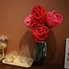 Curtain Buckle Artificial Flower Branch Fashion Simulation Plush Rose  For Girlfriend and Mom Gift