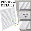 2 Pcs 12" x 12" Aluminum Gable Vent Shed Attic Vent with Screen Mesh Square Vent Covers Vent Grille for Exterior Door House Attic Garage Ceiling,