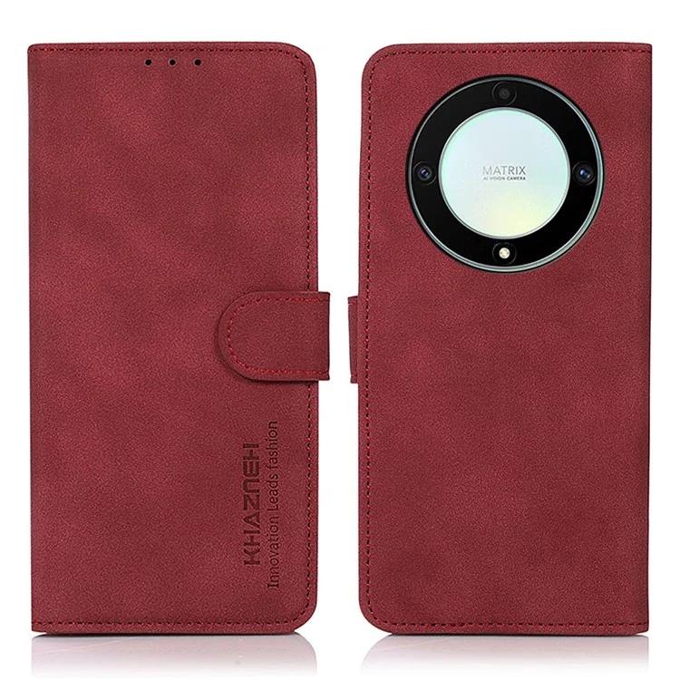 

For Honor X9a / X40 / Magic5 Lite 5G Textured Leather Wallet Cover Folding Stand Shockproof Mobile Case