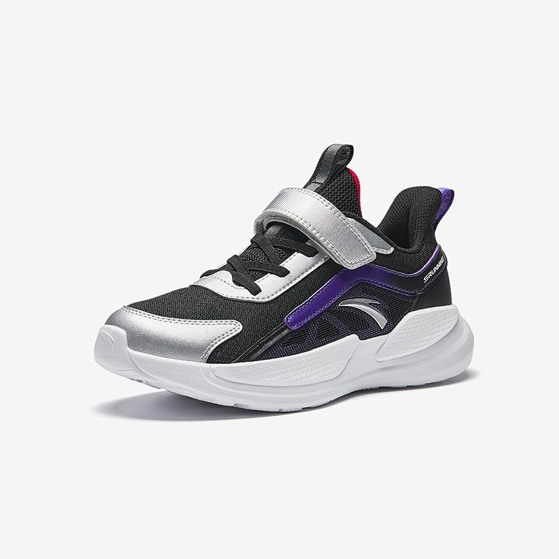 Anta Kids Synthetic Leather Fabric Fashion Versatile Trend Lightweight Shock Absorbing Breathable Low Top Running Shoes Kids Sneaker A12515503