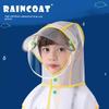 Children's Raincoat with Large Brim for Boys and Girls, with Backpack Space, Kids' Raincoat for Outdoor Hiking, Student School Poncho