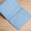 Durable Ultra-thin Men and Vertical ID Cards Cover Bank Card Driver's License Simplicity Business Card Holder Soft Light Blue