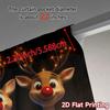 2pcs,Curtains Cute Rudolph Christmas (3) Modern Fashionable Curtains Durable 100% Polyester Fabric Curtains Thermal Insulation,