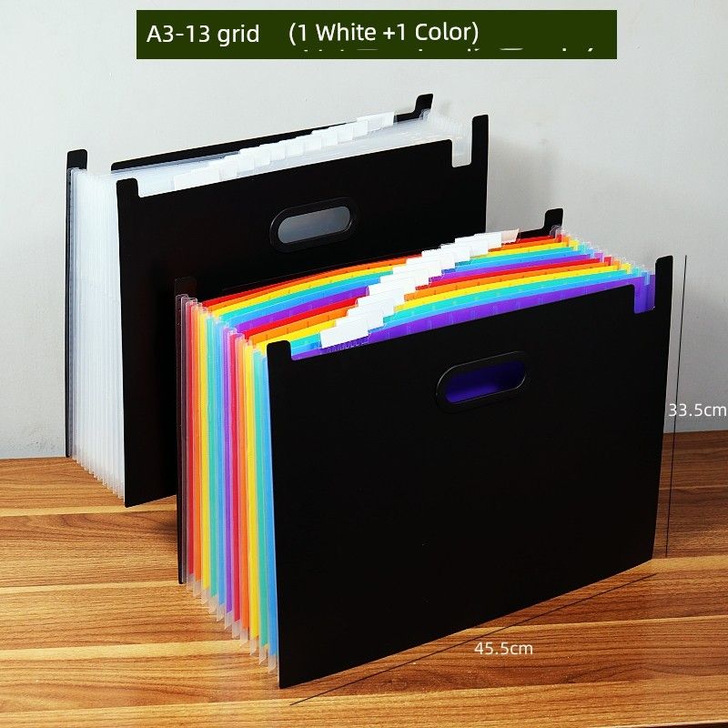 A3 File Holder Satchel Folder Vertical Student Art Works Favorites Poster 8K Manuscript Folder Large Capacity