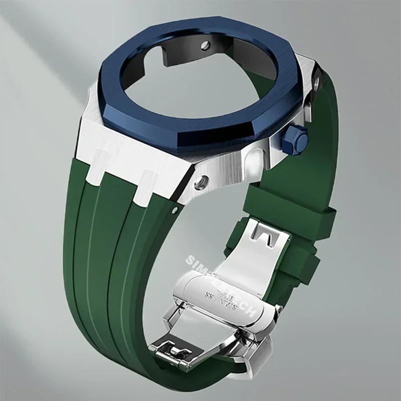 Mod Kit GEN5 GA2100 Metal Bezel for G shock Casioak Modification 4th Generation Rubber&Steel Watch Case Strap GA-B2100 2110