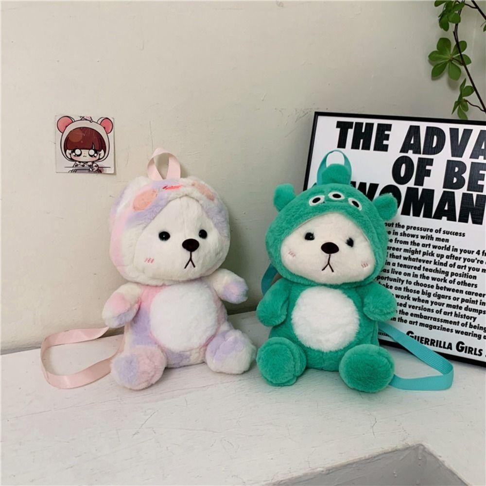

Little Bear Bear Plush Crossbody Bag Animal Bear Plush Shoulder Bag Travel