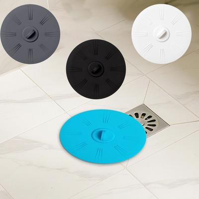 Round Shape Floor Drain Cover Anti-Odor Insect-proof Sewer Pipe Cover Drain Stopper Reusable Kitchen Sink Seal Mat