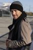 Kamea Leon Men' Set (Hat + Scarf), Black/Gray