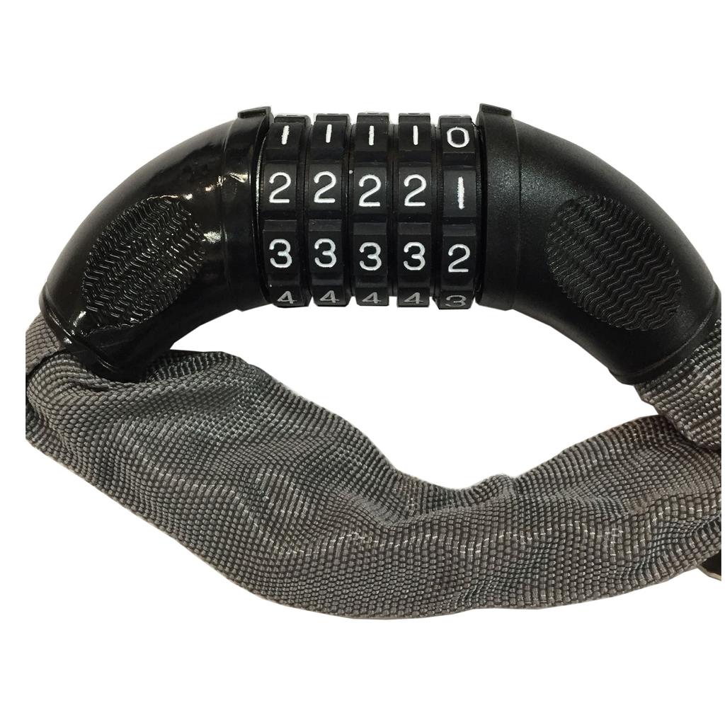 Nikko Dial Chain Lock Number Can Be N661C750GR Steel Gray Wire Diameter Chain X 750mm 5-digit (unlocking Changed) 6mm