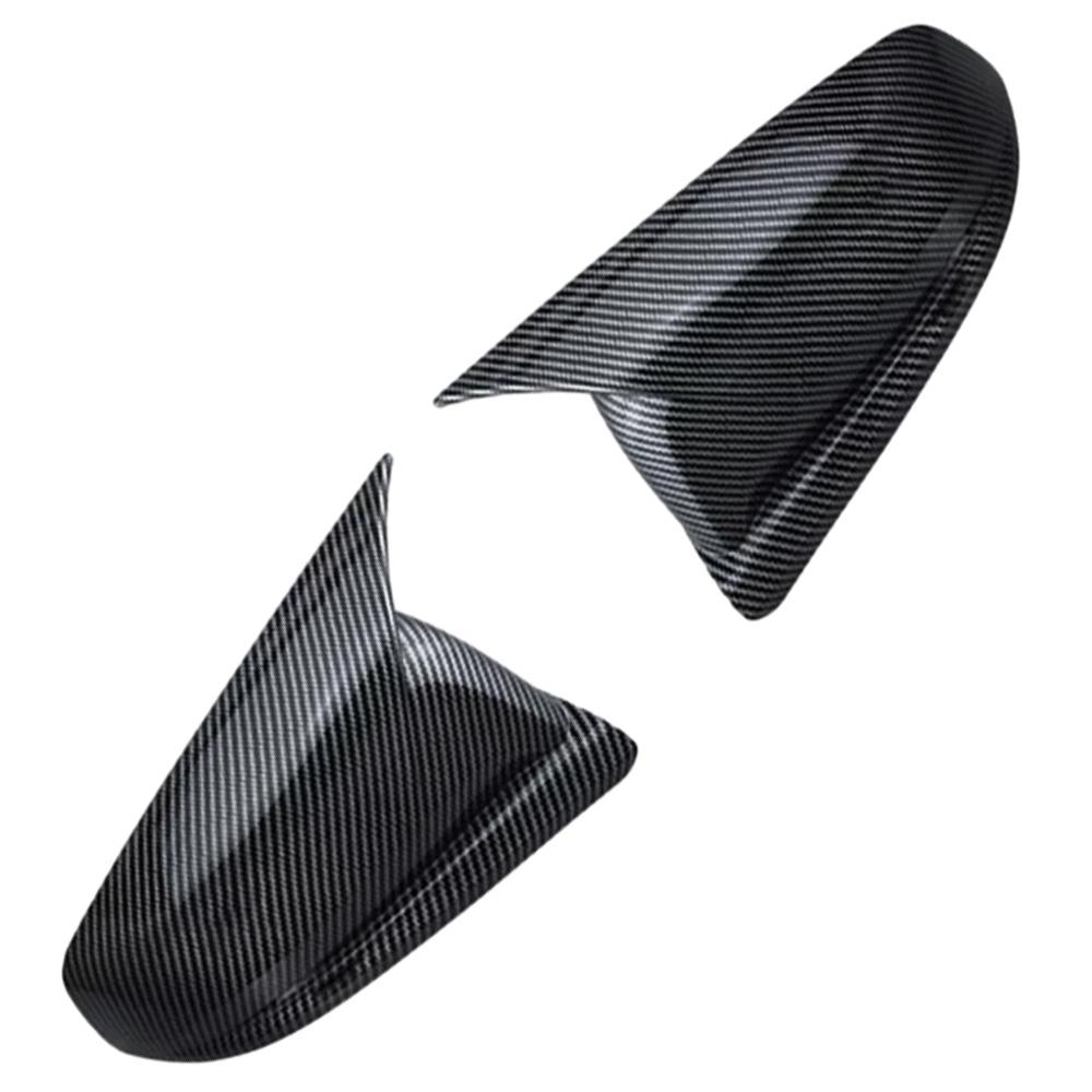 2PCS Car Side Rearview Mirror Covers Caps Trim ABS Carbon Fiber Black for Chevrolet Malibu 2012 2013 2014 2015 US Version