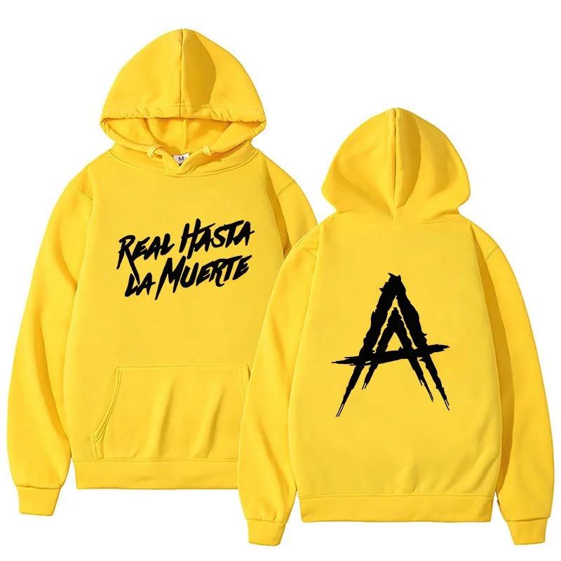Anuel AA Album Real Hasta La Muerte Hoodies Hip Hop Hoodie Winter Tops Long Sleeve Harajuku Sudaderas
