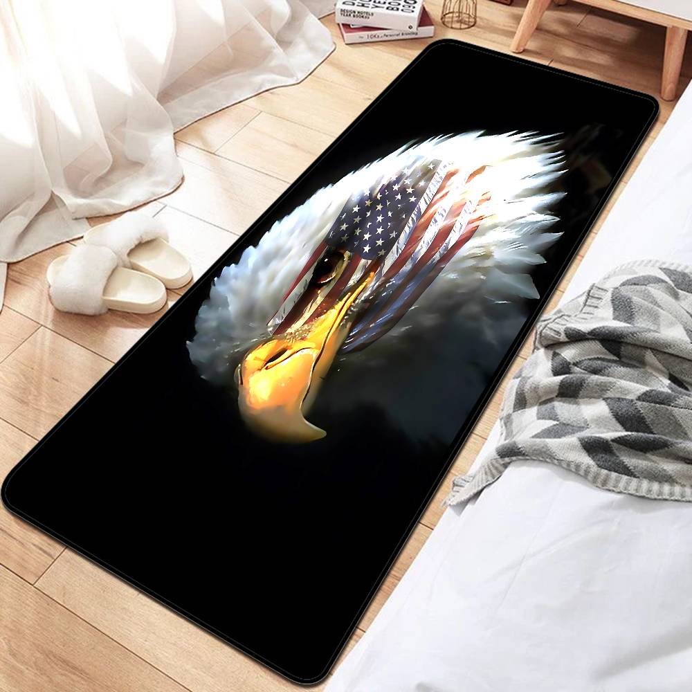 Popular Symbol American Flag Floor Mat Cheaper Anti-slip Modern Living Room Balcony Printed Bedside Mats
