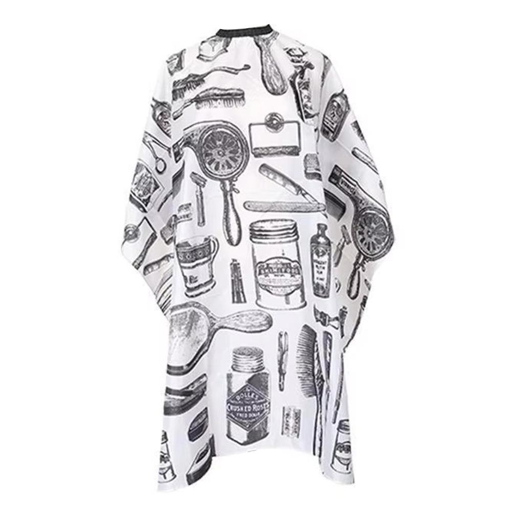 Salon Accessory Barber Cape Black/Comb Printing Hairdressing Coat Hairdress Gown  Hairdressing