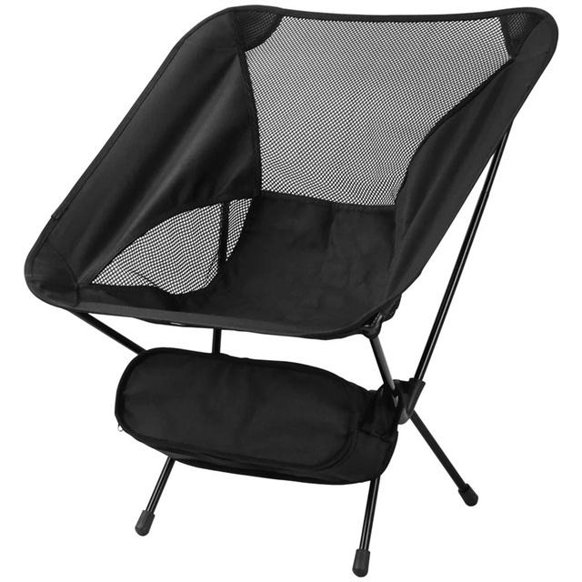 Outdoor Folding Beach Chair Camping Light Moon Chair Aviation Aluminium Pipe Lazy Fishing Chair Folding Chair Gaming Chair