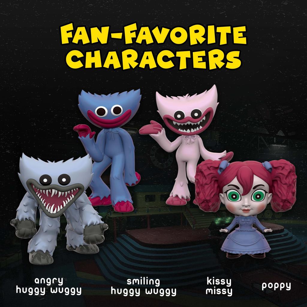 Poppy Playtime - Vintage Collector Figure Pack (4 Exclusive Minifigures, Series 1) [Officially Licensed], (FP7702).