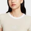 Nike Sportswear Chill Knit Crew Neck Comfortable Regular T-Shirt Women Tops HF8820-104