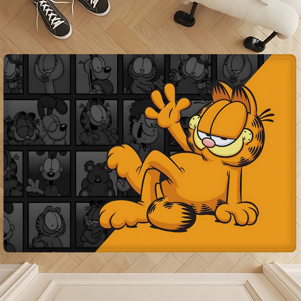 Anime G-Garfield Süße Katze Küchenmatte Kinderzimmer Schlafzimmer Dekoration Balkon Rutschfeste Fußmatte Wohnzimmer Alfombra