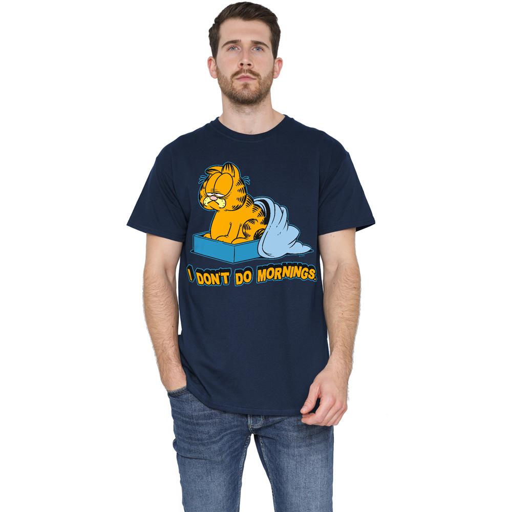 Garfield Mens I Don´t Do Mornings T-Shirt