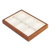 Multi-Grids Earrings Display Tray Velvet Jewelry Box Wooden Holder  Jewelry Storage Box