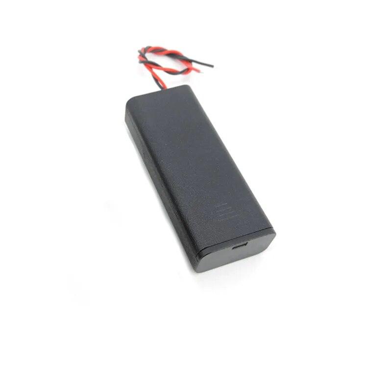 

Черный, 2, 4 слота, держатель батареи AAA, коробка, 2xAAA, 4XAAA, 3 В, 6 В, 1,5 В, провода включения/выключения, крышка стандартного контейнера для батареи 1pcs 2Slots