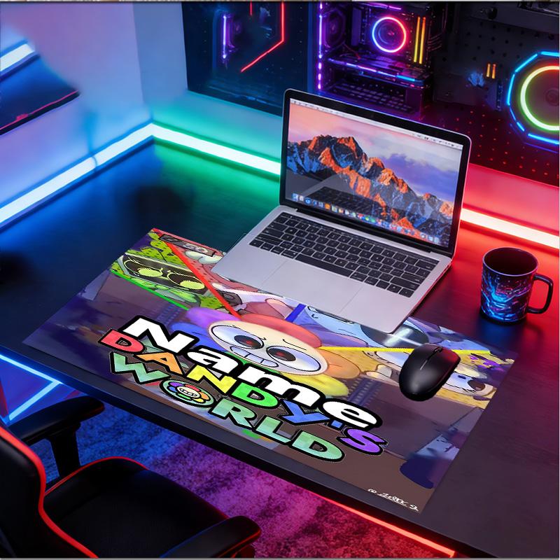 Kişiye Özel İsimli Dandy'nin Dünya Desenli Mouse Pad, Dizüstü Bilgisayar Masa Matı, Ev İçin Dekoratif Masa Matı Klavye Altlığı Hediye